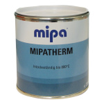 Mipatherm silber - schwarz matt Thermolack 800°C, 20Ltr.