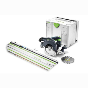 Festool Akku-Kreissäge HKC 55Li EB-Basic + FSK420 Kappschiene
