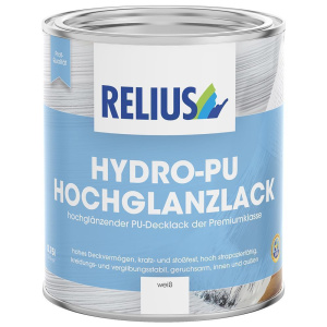 Relius Hydro-PU Hochglanzlack weiß 0,375 /0,75 /2,5Ltr.