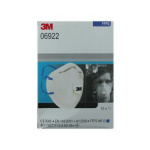 10x 3M™ Feinstaubfiltermaske P2 06922, FFP2 mit Cool Flow Ventil (EN 149:2001)