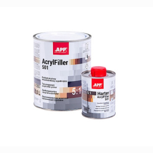 APP 2K HS acrylic filler 5: 1 Filler black 1.2 Ltr including hardener