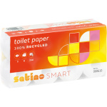 Toilettenpapier SATINO Smart 2-lagig weiß, 8 Rollen a 250 Blatt