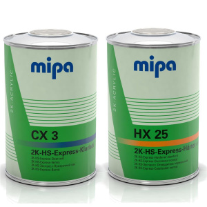 2LTR. Set MIPA CX3 HS Express Clearcoat incl. 1 Ltr. Hardener