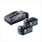 Festool Schnellladegerät TCL 6 Li-Ion (201135) + 2x...