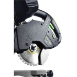 FESTOOL Kapp-Zugsäge KAPEX KS 60 E-Set mit Kreissägeblatt WOOD UNIVERSAL, Schraubzwinge, LED-Schlaglicht, Winkelschmiege, Erhöhung