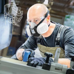 2x Dräger Partikelfilter Bajonett P3 R 1Paar (6738011)