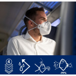 Dräger X-plore 1730 FFP3 NR D  Einweg-Halbmaske, 1Stk.