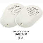 2x Dräger X-plore Partikelfilter Bajonett Pure P3 R (1 Paar)