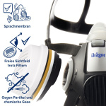 Dräger X-plore 3300 Halbmasken-Lackiererset Gr.S-L +...