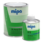 MIPA 4+1 Acrylfiller HS Füller dunkelgrau inkl. Härter H5 - extra kurz 1,25Ltr.
