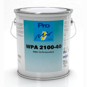 MIPA 1K PU acrylic lacquer WPA 2100-40 wood lacquer, satin 5kg PG 1-3