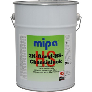 MIPA 2K Acryl HS-Chassislack Fahrgestelllack Nfz-Lack RAL9011 MAN graphitschwarz gl. 10kg