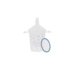 100x SATA RPS Wechselbechersystem 0,3L 125my Flachsieb *...