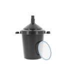 50x SATA RPS UV Wechselbechersystem 0,6L 125my Flachsieb...
