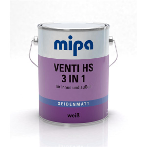 Mipa Ventilack HS 3 in1 ReadyMix Alkydharz Holzlack RAL-Farbton seidenmatt 2,5Ltr.