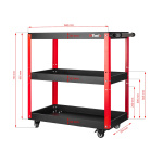 NTools L3S - Werkstattwagen drei Etagen - bis zu 100 kg