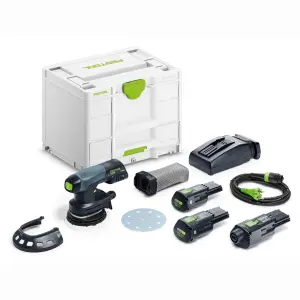 Festool Akku-Exzenterschleifer ETSC 125 3,0 I-Set mit Akku, Ladegerät und Transportkoffer