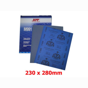 APP M991 Schleifpapier wasserfest 230 x 280mm Nassschleifpapier P60-5000