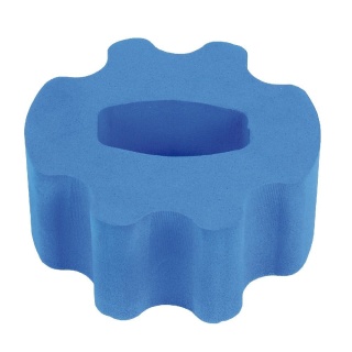 Adapter (Schaumstoff ) blau f. Kunststoffflaschen